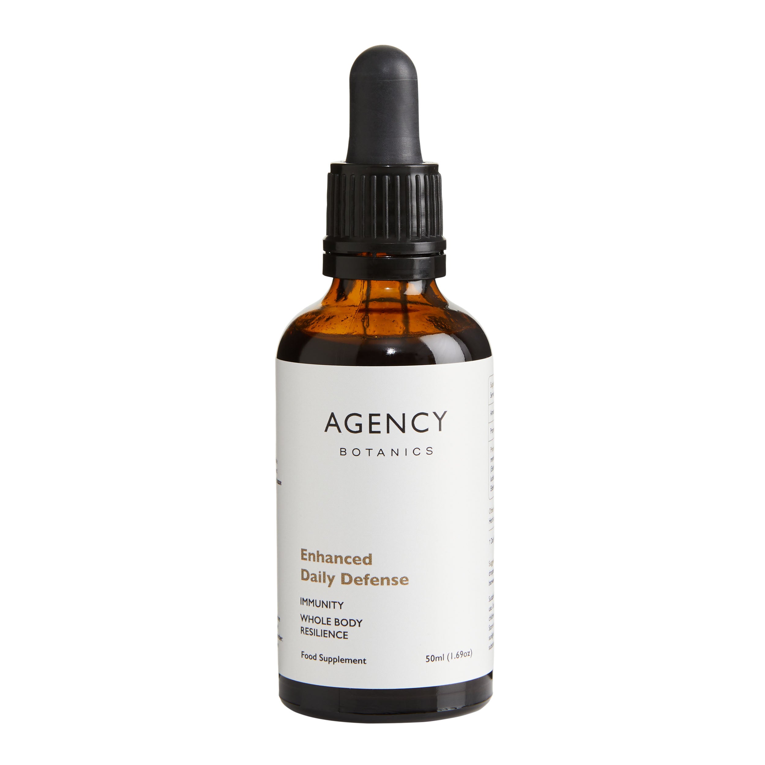 Organic herbal tincture and supplements from Agency Botanics for immune support and cold and flu relief, made with Astragalus, Siberian Ginseng, Reishi, Cordyceps and Elderberry.