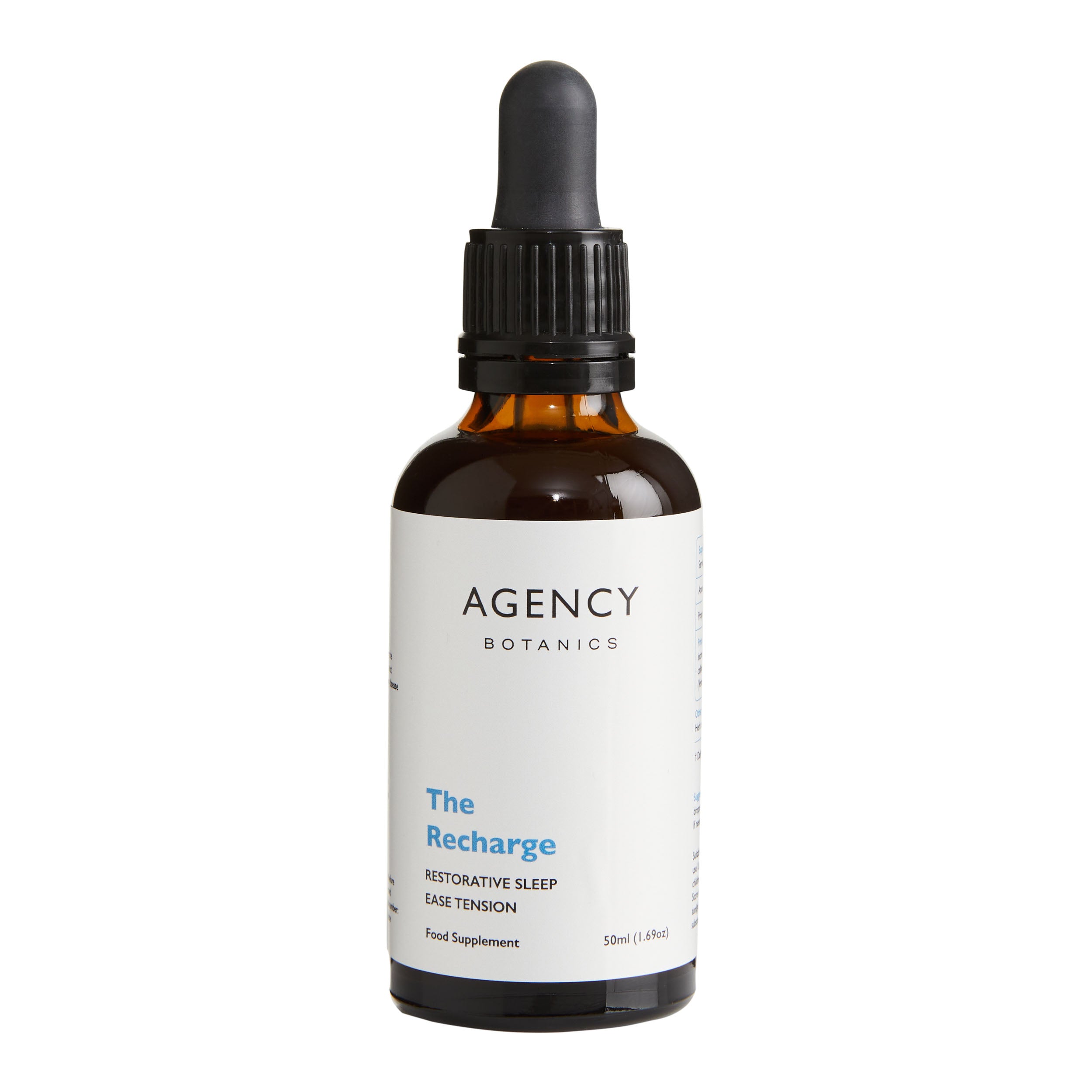 Organic herbal tincture and supplements from Agency Botanics for sleep and relaxation, made with Passionflower, California Poppy, Skullcap.